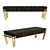 Nubian Ottoman: Stylish and Versatile Daybed 3D model small image 1