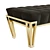 Nubian Ottoman: Stylish and Versatile Daybed 3D model small image 2