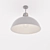 Sleek Gray Dome Pendant 3D model small image 2