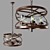 Elegant Eternity Pendant Light 3D model small image 1