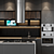 Modern Style Kitchen with TV and High-end Appliances 3D model small image 3