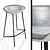 Ziz Concrete Stool by The Blue House 3D model small image 1