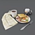  Hearty Breakfast Set 3D model small image 4