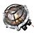 Steampunk Cage Glass Wall Lamp 3D model small image 1