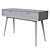 Modern Walnut Console Table: 40x120x75cm 3D model small image 3