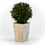 Sleek Concrete Planter 3D model small image 3