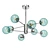 Elegant Ascot Glass Ceiling Chandelier 3D model small image 1