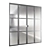 Elegant Glass Room Divider 3D model small image 1