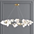 Matisse R Self: Stylish Metal and Glass Chandelier 3D model small image 2