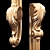 Elegant Classic Carved Leg: High-Quality, CNC-Compatible 3D model small image 4