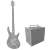 Cort Bass Guitar: Ibanez Amplifier 3D model small image 4