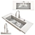 Modern Venturi Pull-Down Kitchen Faucet 3D model small image 3