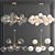 Elegant Chandelier Collection: 4 Exquisite Designs 3D model small image 1