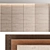 Decorative Wood Wall Panel Set 3D model small image 1