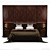 Sleek Nighttime Oasis: Modern Bed & Night Complements 3D model small image 3