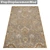Modern Textured Carpet Set 3D model small image 3