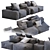 Modern Bonaldo Peanut B Sectional 3D model small image 2