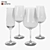 Sleek Ikea Hederlig Glasses 3D model small image 1