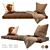 Cozy Corner Seat Pillows 3D model small image 1