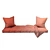 Cozy Corner Seat Pillows 3D model small image 2