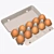 Egg Carton for 10 Eggs - Versatile and Durable 3D model small image 1