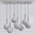 Elegant Clear Glass Chandelier 3D model small image 2