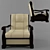 Triumph Wooden Armchair 3D model small image 4