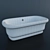 Imperial Splendor Freestanding Tub 3D model small image 2