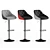 Elegant Adjustable Bar Stool 3D model small image 2