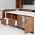 Versatile Wooden Kitchen: Openable Cupboard Doors, Easy Placement 3D model small image 2