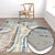 Luxury Carpet Set: 3 High-Quality Textured Carpets 3D model small image 5