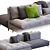 Modern Bonaldo AVARIT Sofa 3D model small image 3