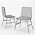 Sleek Amelie Chair 3D model small image 3