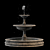 Elegant Stone Water Fountain 3D model small image 1