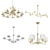 Modern Chandelier Collection: Dubai, La Plata, Monaco, Venice 3D model small image 1