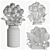 Elegant Rose Flower Vase 3D model small image 3