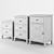 SAFAVIEH Sherrilyn Drawers: Elegant Storage Solution 3D model small image 3