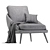 Elegant Minotti Lawson Armchair 3D model small image 5