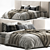 Elegant Modena Bed by Restoration Hardware 3D model small image 3