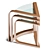 Copper Nesting Side Table 3D model small image 1