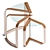 Copper Nesting Side Table 3D model small image 2