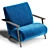 Comfortable Marthan Armchair 3D model small image 1