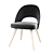 Sculptural Saarinen Armless Chair 3D model small image 3