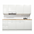 Modern White IKEA Kitchen Set 3D model small image 3