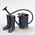 Garden Essentials: Watering Can & Boots 3D model small image 1