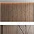 Title: Elegant Woodgrain Decorative Wall Panel Set 3D model small image 3