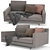 Modern Frigerio James Sofa: Perfect Blend of Comfort and Style 3D model small image 2