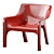 Vicario Armchair: Stylish and Compact 3D model small image 2