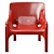 Vicario Armchair: Stylish and Compact 3D model small image 4