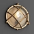 Brass Bunker Round Wall Light 3D model small image 1